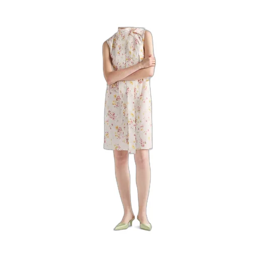 Prada Floral Printed Sleeveless Dress