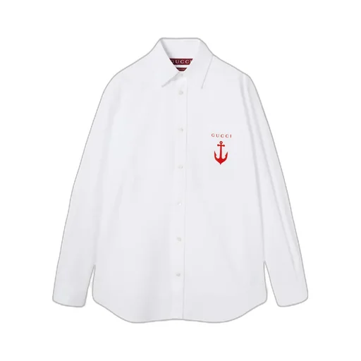 Gucci Embroidery Poplin Shirt