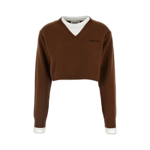 Miu Miu V-Neck Knitted Jumper