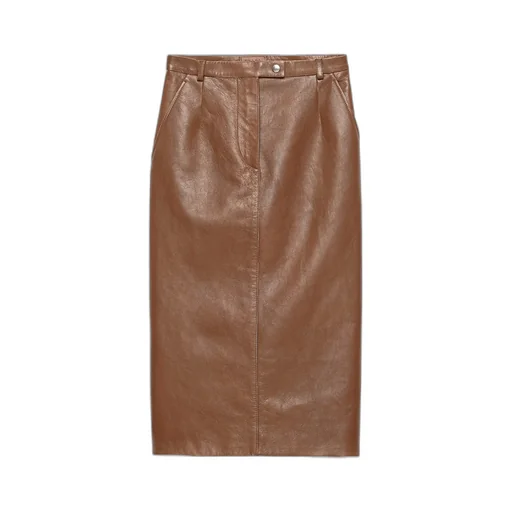Nappa Leather Pencil Skirt