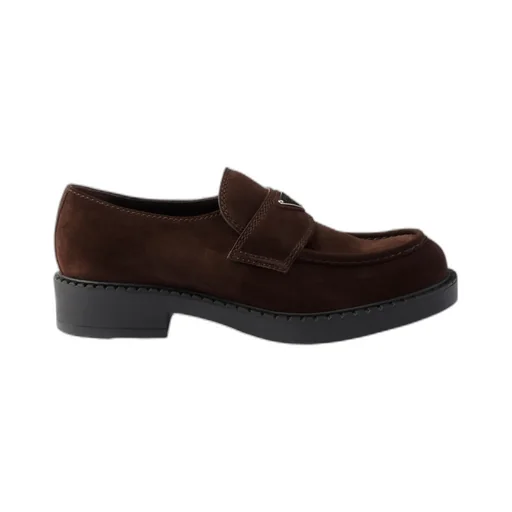 Chocolate Suede Loafers