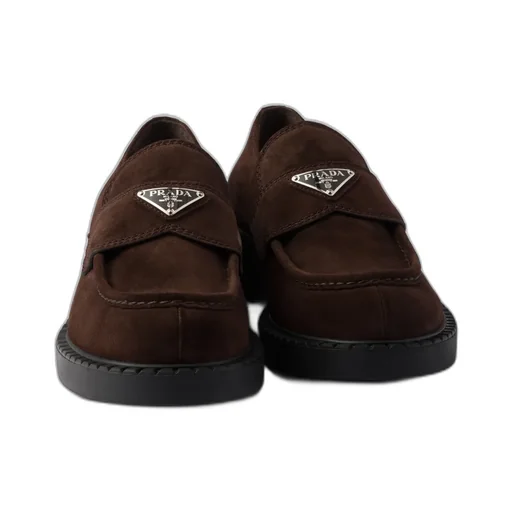 Chocolate Suede Loafers