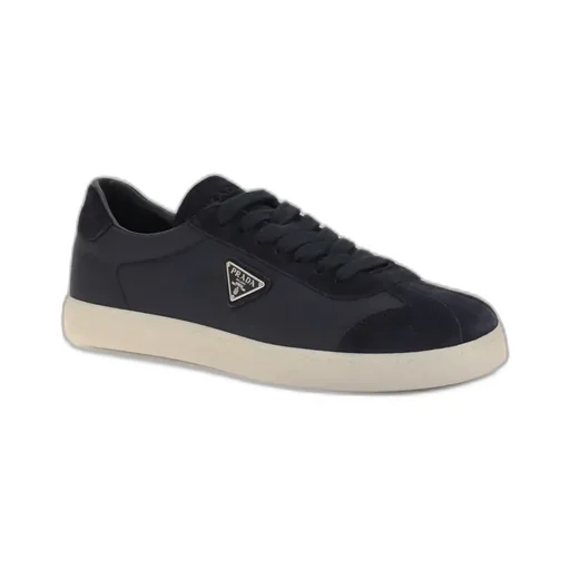 Prada Triangle-Logo Lace-Up Sneakers