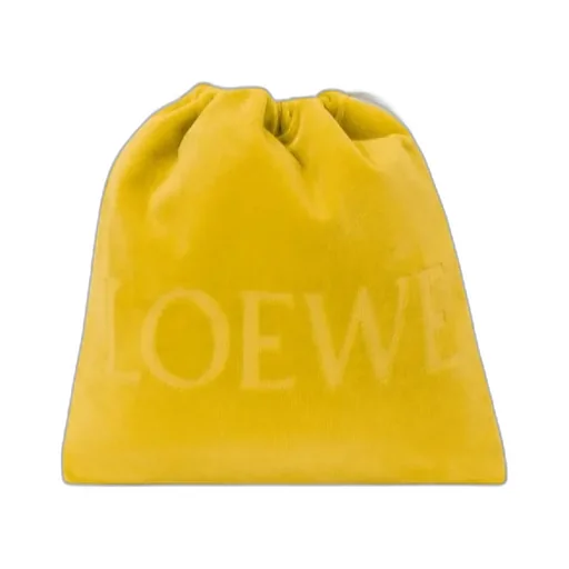 Medium Drawstring Pouch In Terrycloth