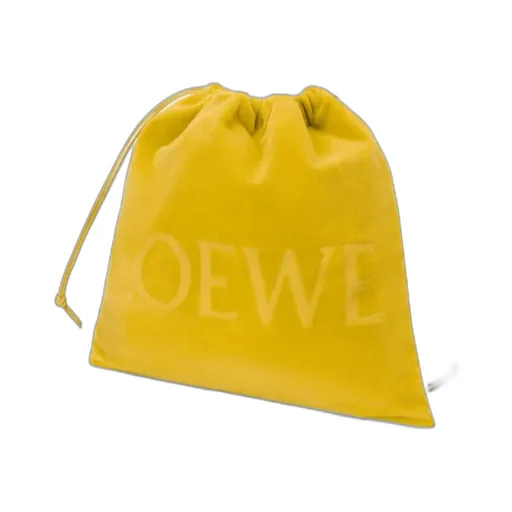 Medium Drawstring Pouch In Terrycloth