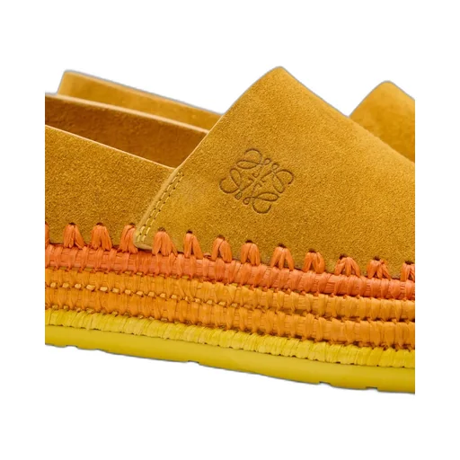 Rio Slipper In Suede And Raffia