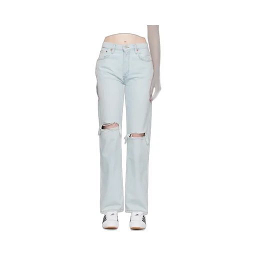 Blue High Rise Loose Jeans