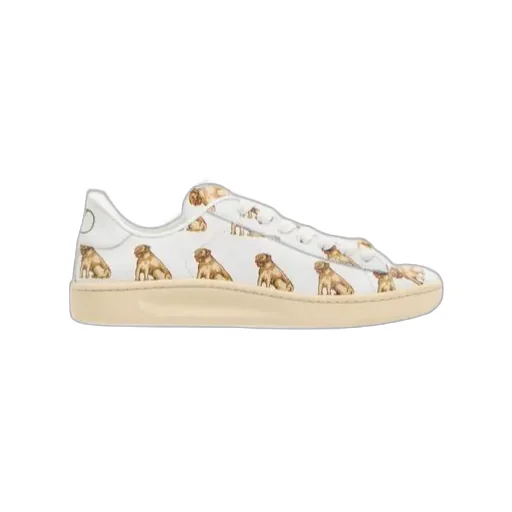 Valentino Royco Animal Printed Lace-Up Sneakers
