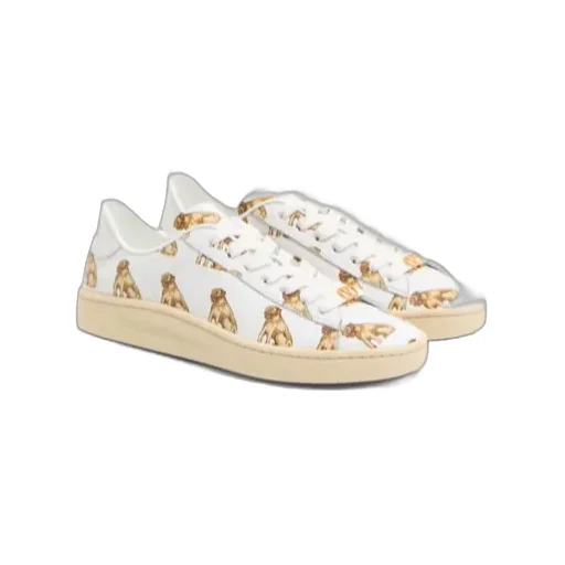 Valentino Royco Animal Printed Lace-Up Sneakers