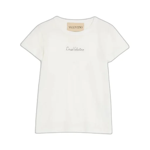 Valentino Garavani Logo Embroidered Crewneck T-Shirt