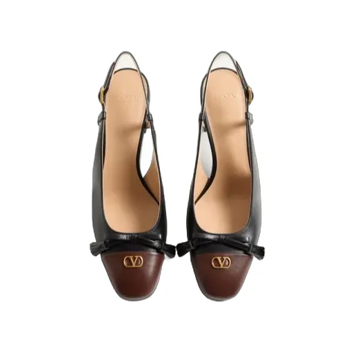 Valentino Bow Detailed Slingback Pumps