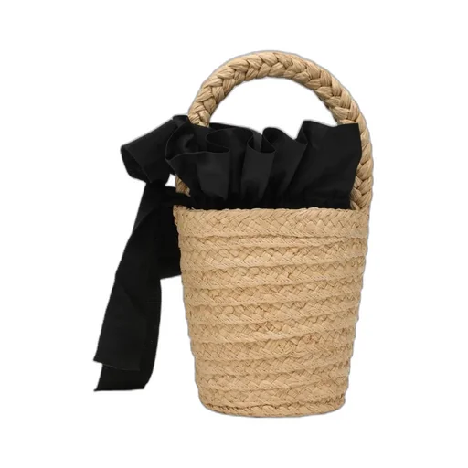 Straw Bucket Bag