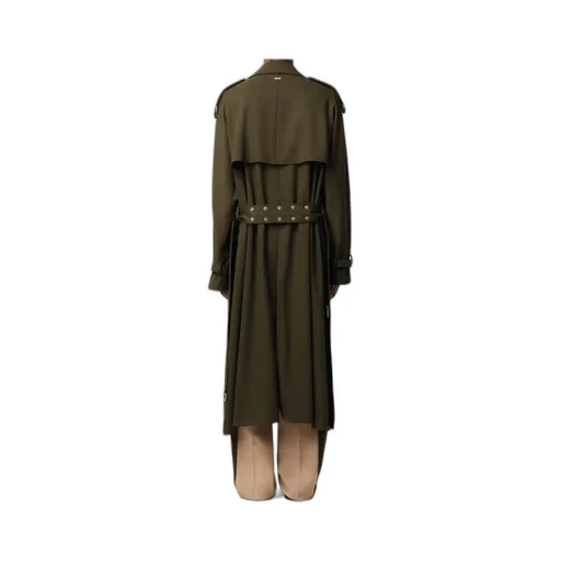Wool Gabardine Trench Coat