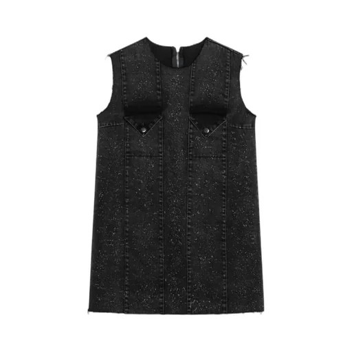 Namacheko Seam-Detailed Crewneck Mini Dress