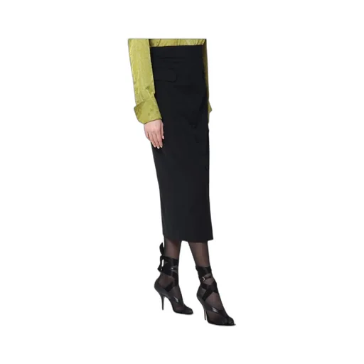 Wool And Mohair Midi Skirt