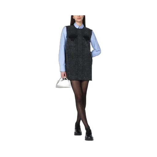 Namacheko Seam-Detailed Crewneck Mini Dress