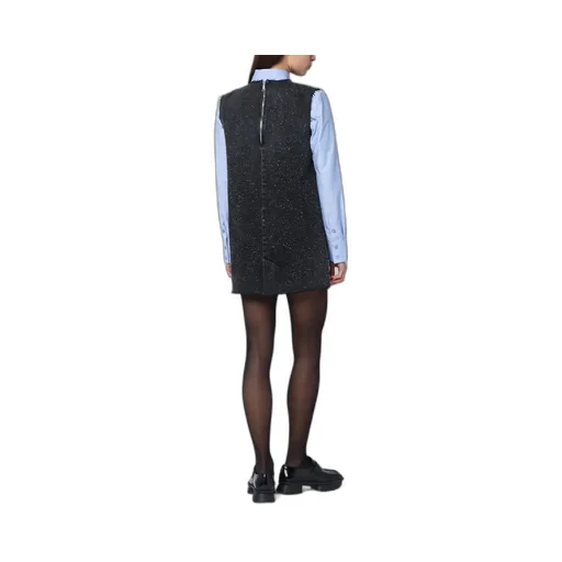 Namacheko Seam-Detailed Crewneck Mini Dress