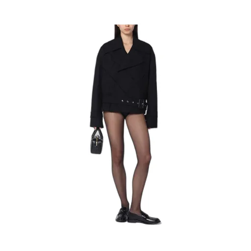 Quilted Waist Trench Coat