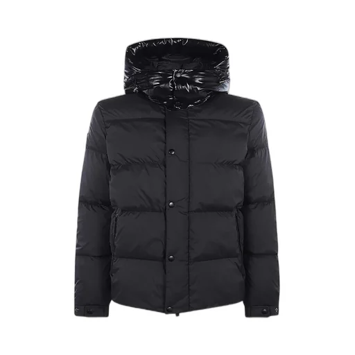 Quilted Long-Sleeved Down Jacket