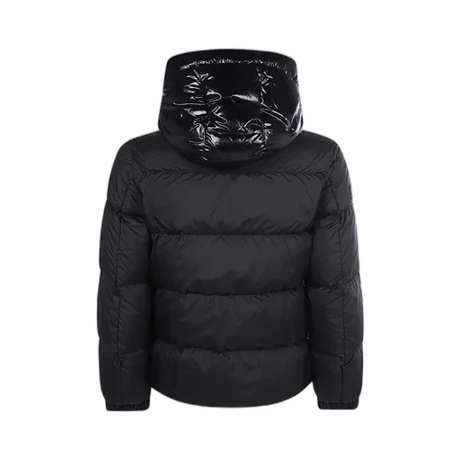 Quilted Long-Sleeved Down Jacket
