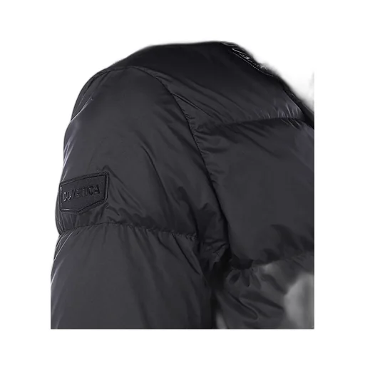 Quilted Long-Sleeved Down Jacket