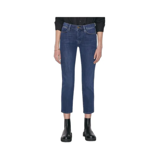 High-Waisted Straight-Leg Jeans