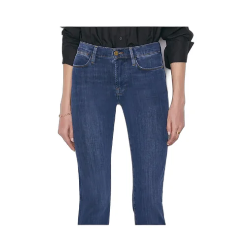 High-Waisted Straight-Leg Jeans