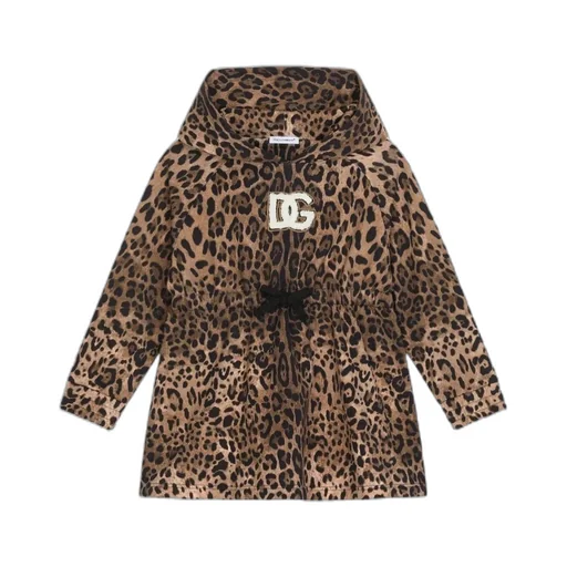 Dolce & Gabbana Kids Leopard Print Jersey Dress