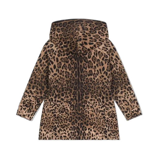 Dolce & Gabbana Kids Leopard Print Jersey Dress