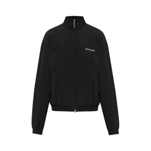 Logo-Embroidered Elastic-Cuffed Jacket