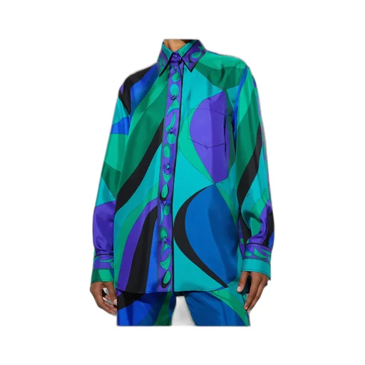 Pucci Pesci-Printed Long Sleeved Shirt