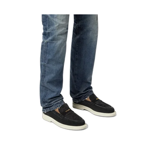 Versace Round-Toe Slip-On Loafers
