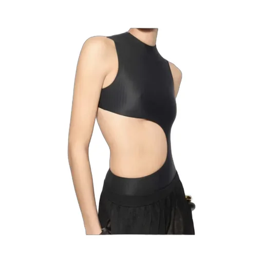 Sleeveless One Piece Swimsuit