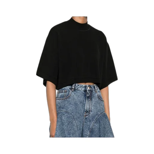 AlaÏA Knitted Cropped T-Shirt