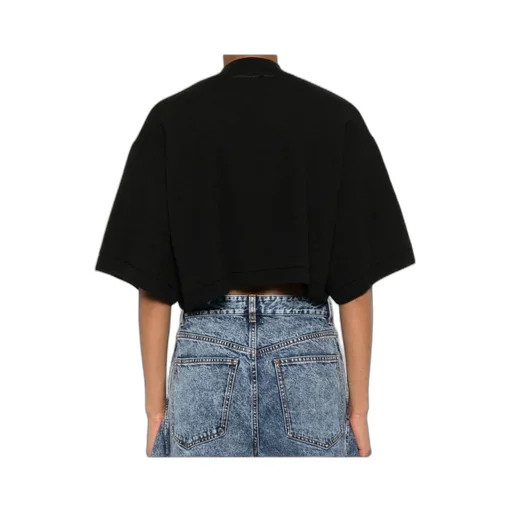 AlaÏA Knitted Cropped T-Shirt