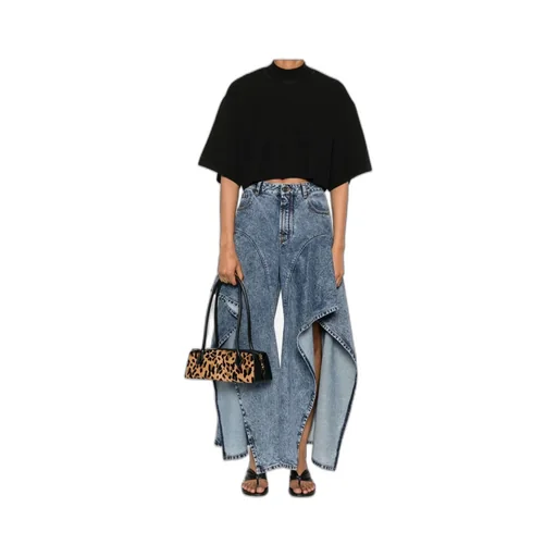 AlaÏA Knitted Cropped T-Shirt