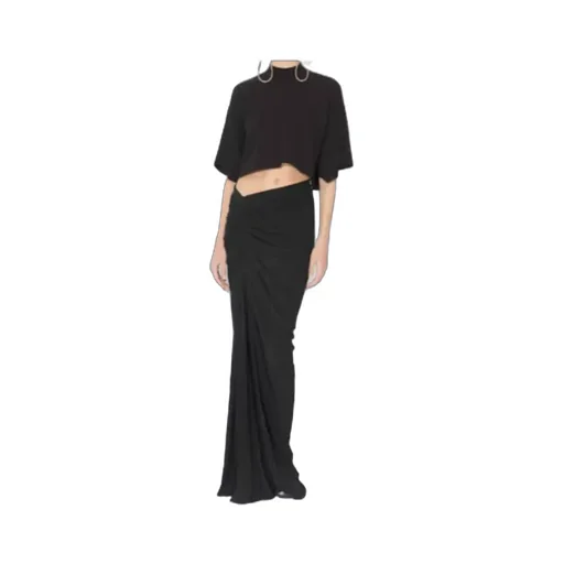 AlaÏA Soft Jersey Draped Skirt