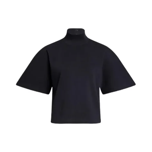AlaÏA Ribbed High Neck T-Shirt