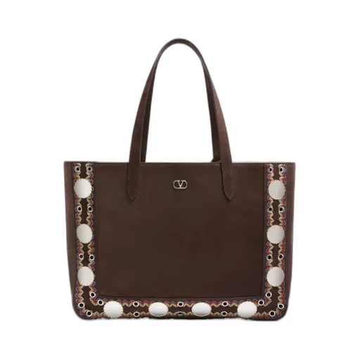 Valentino Logo Plaque Tote Bag