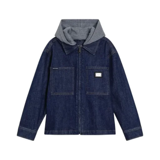 Embossed Embroidered Denim Jacket