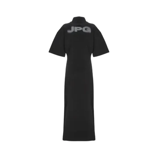 Jean Paul Gaultier Short-Sleeved Logo Printed Dresses
