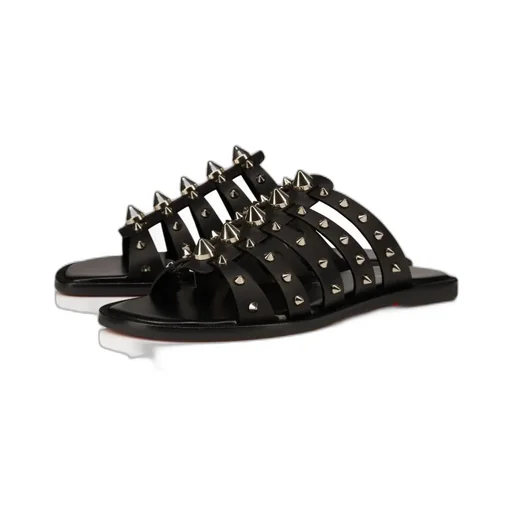 Christian Louboutin Stud-Detailed Slip-On Sandals