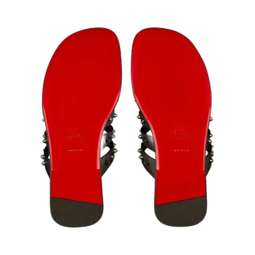 Christian Louboutin Stud-Detailed Slip-On Sandals