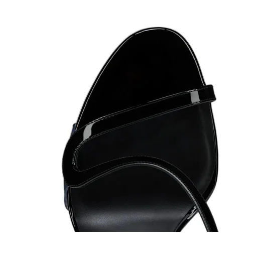 100Mm Pink Z Leather Slingback Heeled Sandals
