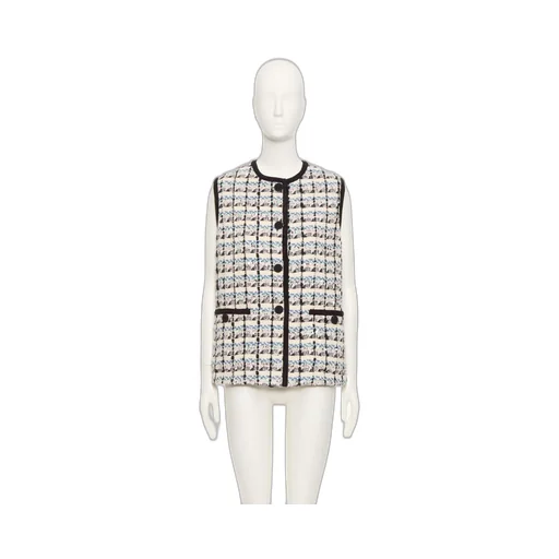 Valentino	Button-Up Tweed Gilet
