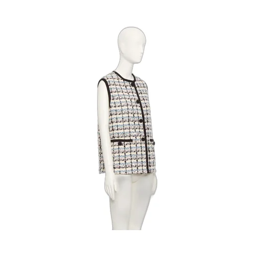 Valentino	Button-Up Tweed Gilet