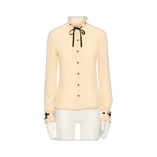 Valentino Ruffled Button-Up Shirt