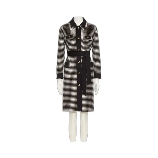 Micro Vichy Belted Coat
