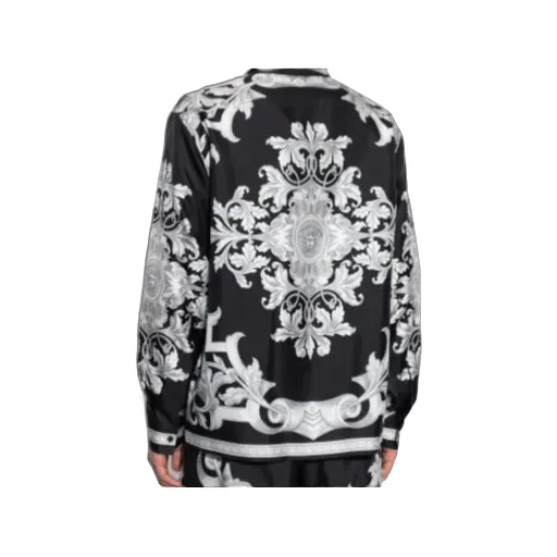 Barocco-Print Silk Shirt