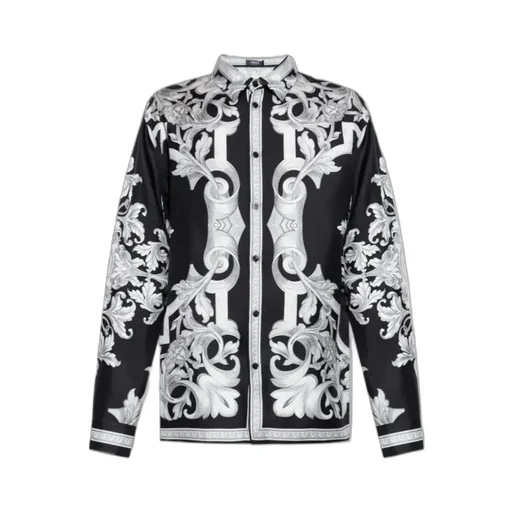 Barocco-Print Silk Shirt